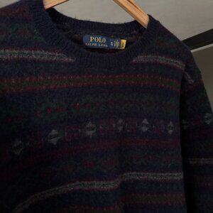 Men's Polo RL Fair Isle Wool Sweater